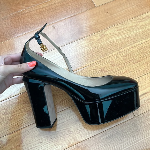 VALENTINO GARAVANI Tango 120 patent-leather platform pumps SIZE 38 - Picture 4 of 6